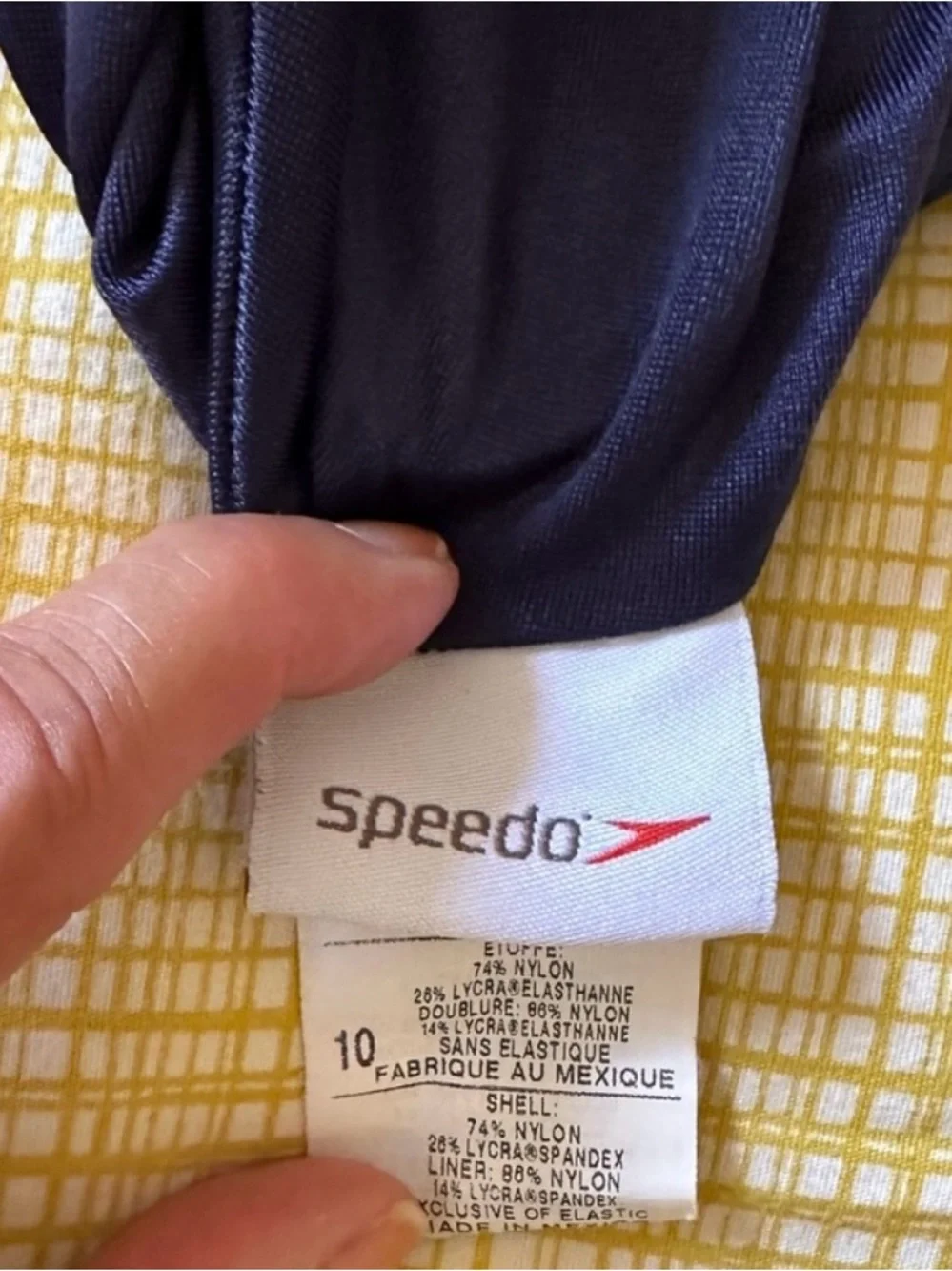 Speedo Navy Blue Performance One-Piece Swimsuit
